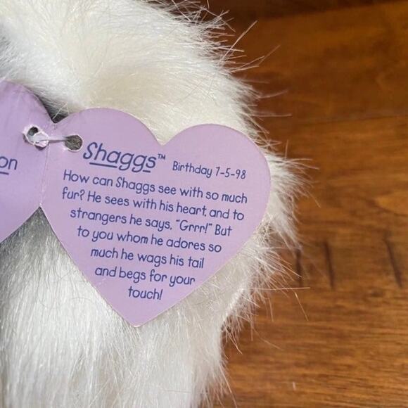 SWIBCO Puffkins Vintage 1990s "Shaggs" Sheepdog Plush - Picture 3 of 3